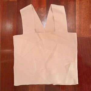 House of harlow 1960 tan crop top blouse